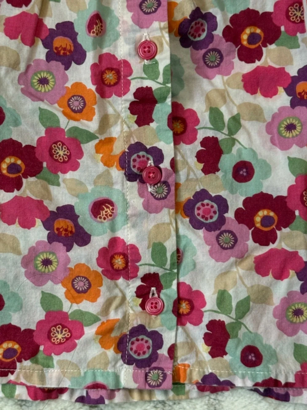 OshKosh B'Gosh long sleeve floral top girls size 12 garden party girlhoodcore